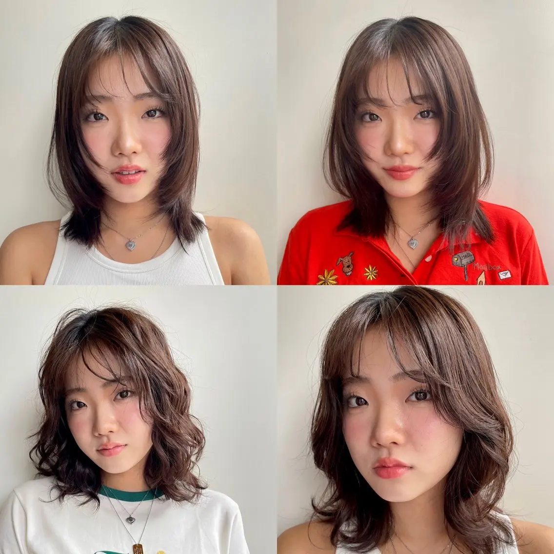 ミディアム 🎀レイヤー/パーマ カラー/ai🎀のヘアスタイル
