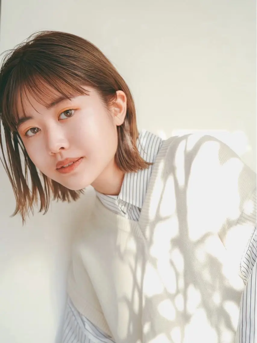 ショート 縮毛矯正×ボブ🥣 オイカワ レイのヘアスタイル