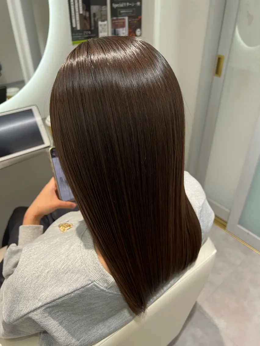 ロング カラー パーマ 西川 凜のヘアスタイル