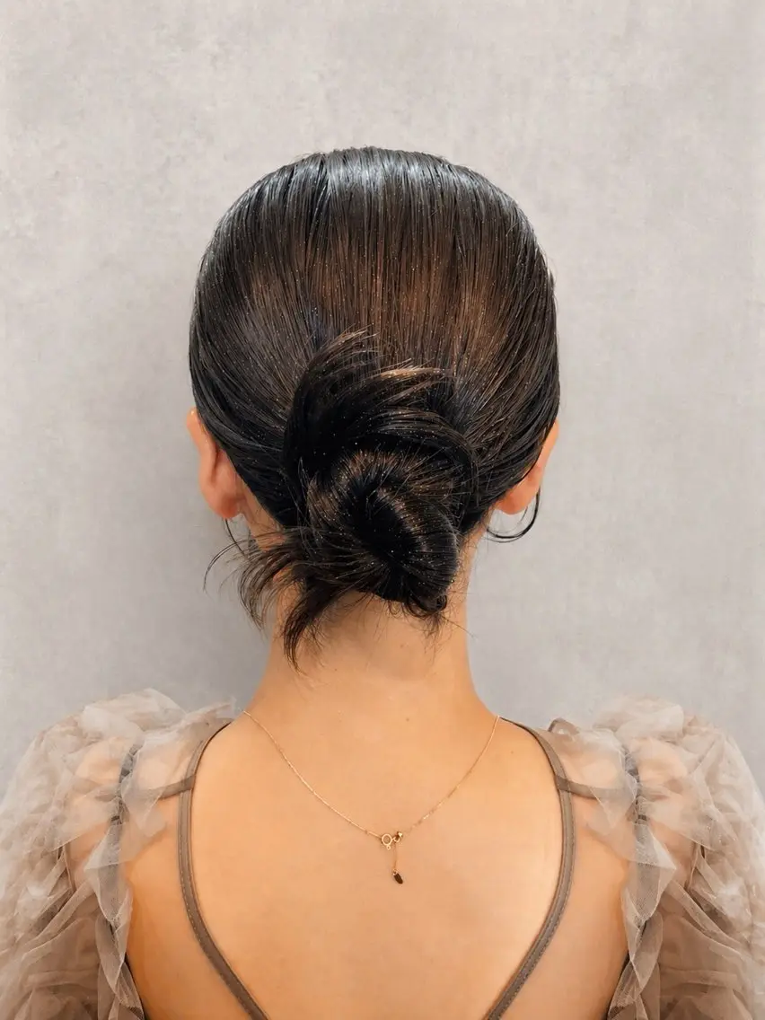 【特別な日に】お呼ばれヘアセット|結婚式・イベントにの写真