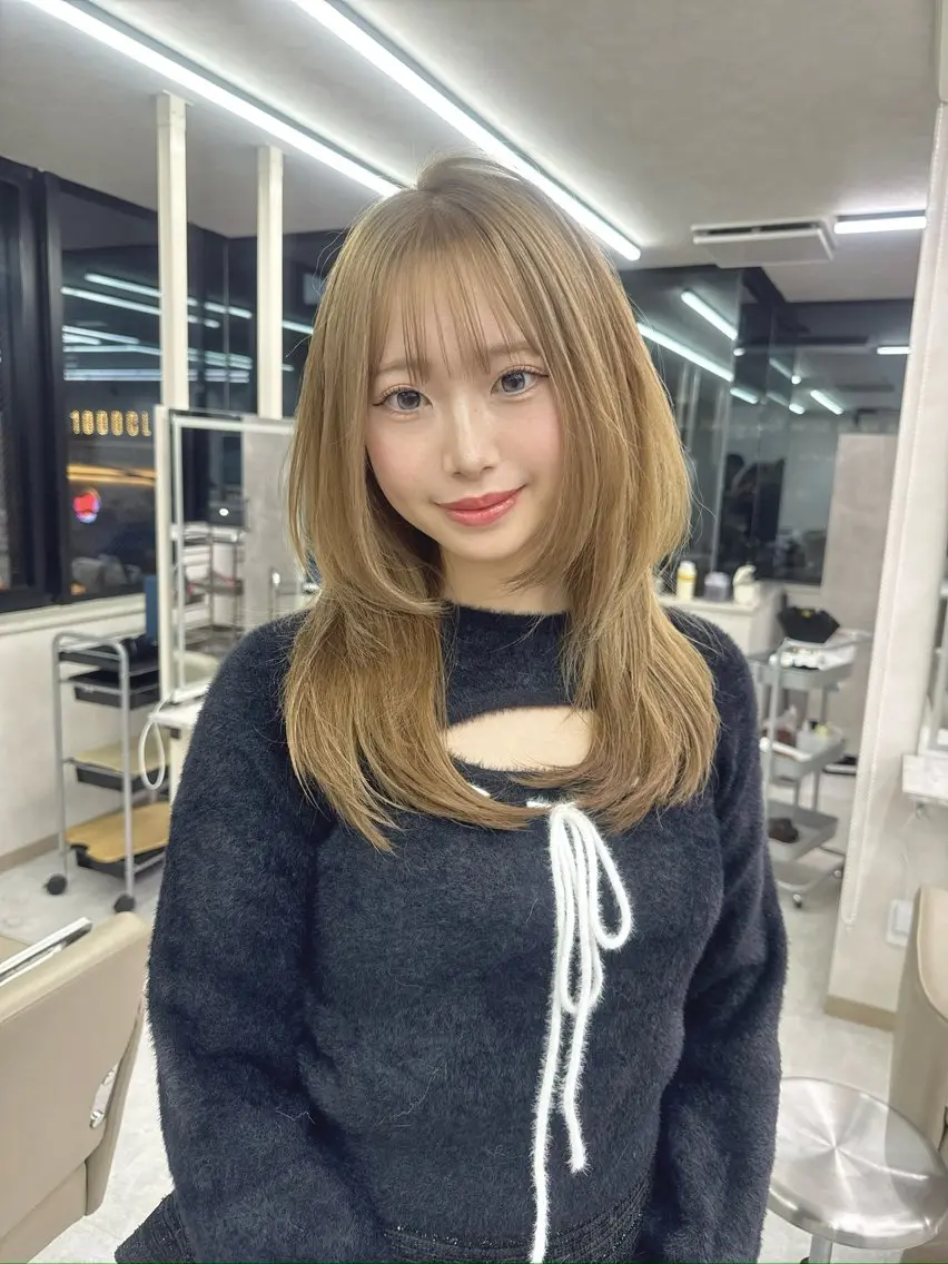 ミディアム カラー 店長 小池アキトのヘアスタイル