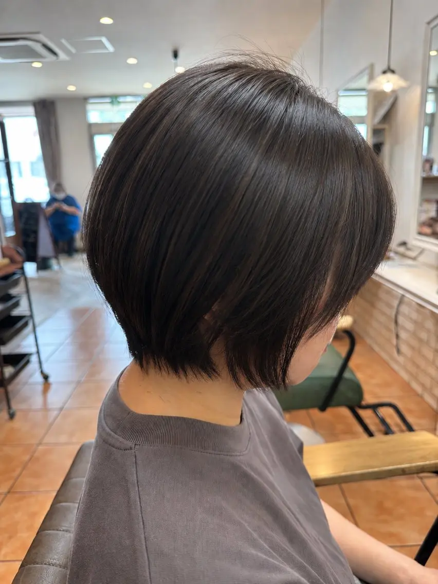 ショート ショートボブ ボブ ショートヘア カット ヘアカラー トリートメント 朝の時間を楽に✨ ショート/川元裕範のヘアスタイル