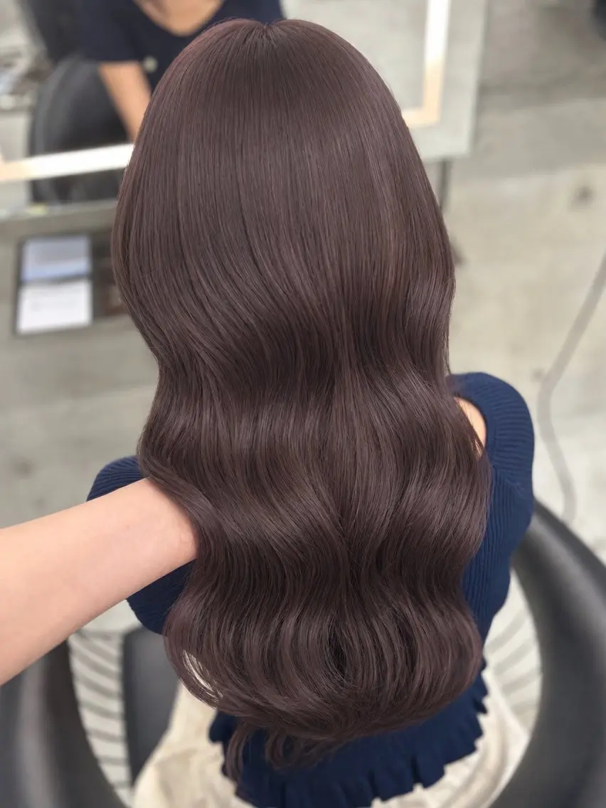 ロング ヘアカラー トリートメント ヘッドスパ MIO 艶カラー/ 縮毛/ブリーチ🫧のヘアスタイル