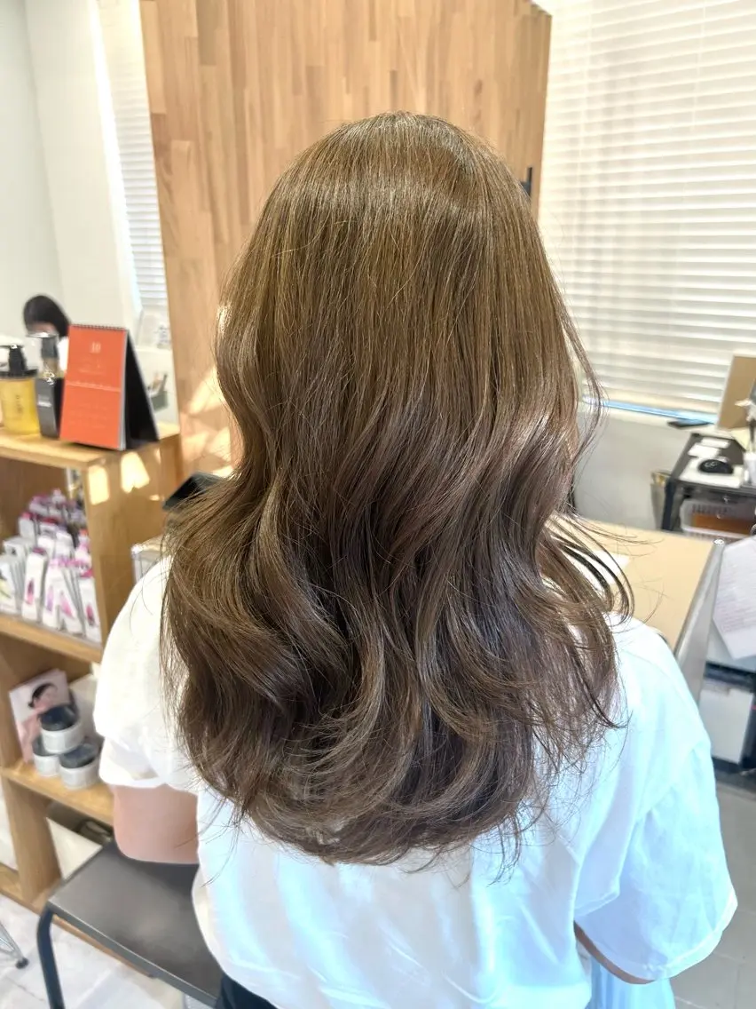 セミロング カット ヘアカラー トリートメント 韓国ヘア ‎⟡.·KANA🐥のヘアスタイル