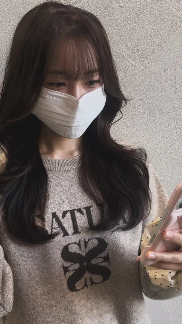 ロング カット ヘアカラー トリートメント 剣持友希/ifh iizuka/高崎のヘアスタイル