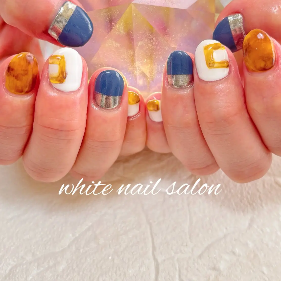ネイル フットネイル ラメ(グリッター) ハンドネイル white nail salonのネイルデザイン