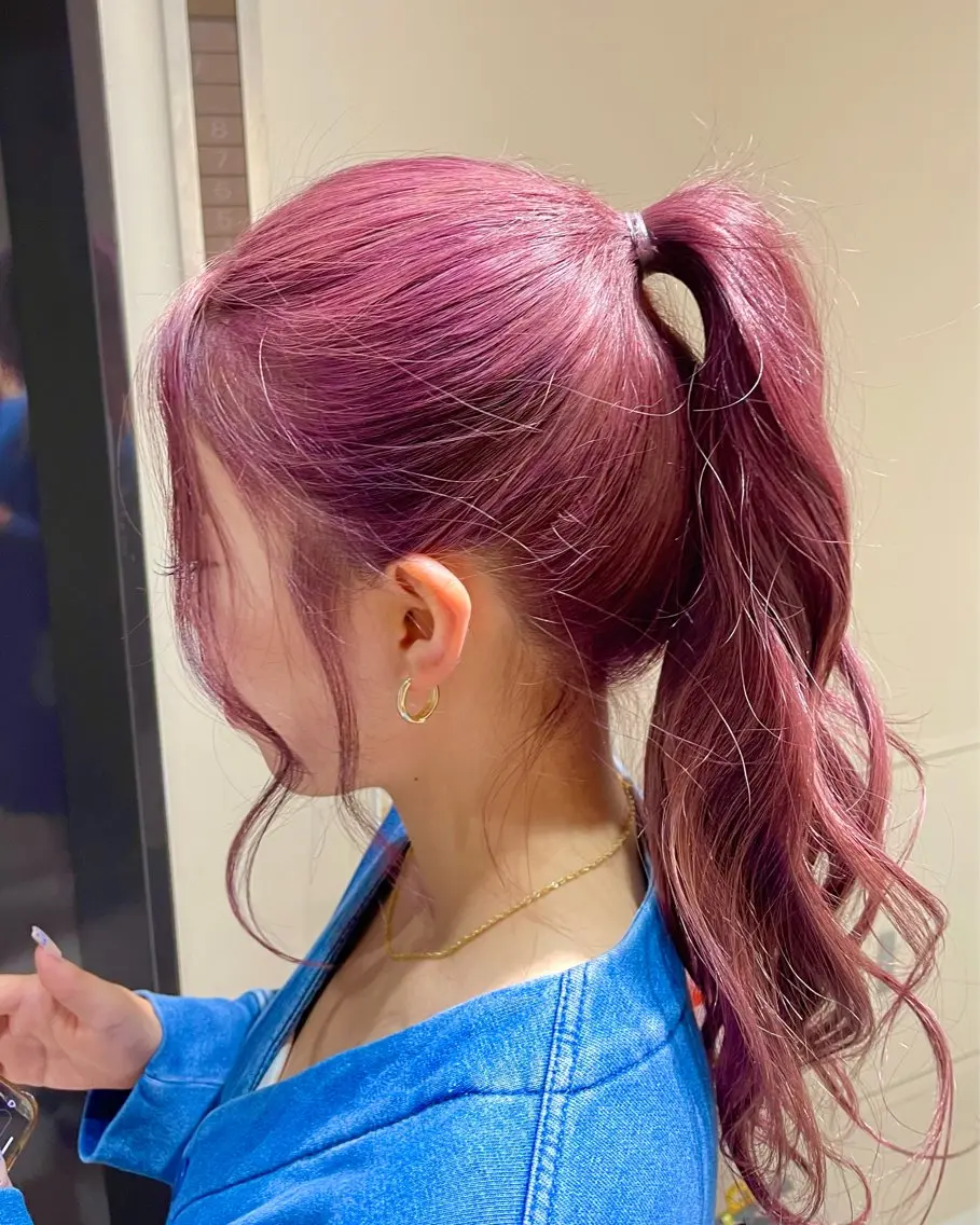 ロング ヘアカラー トリートメント 心斎橋美容師 🎀mitsukiのヘアスタイル