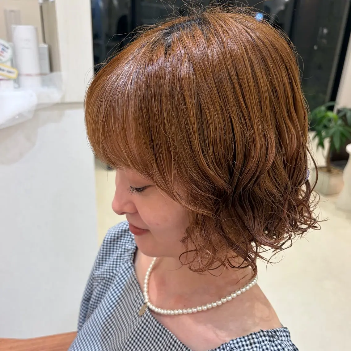 ミディアム カット パーマ トリートメント VISAGE dio /みゆのヘアスタイル