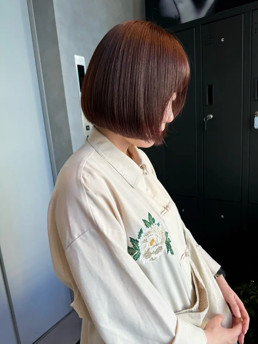 ショート カット ヘアカラー トリートメント 坂谷 BUCKS/縮毛矯正のヘアスタイル