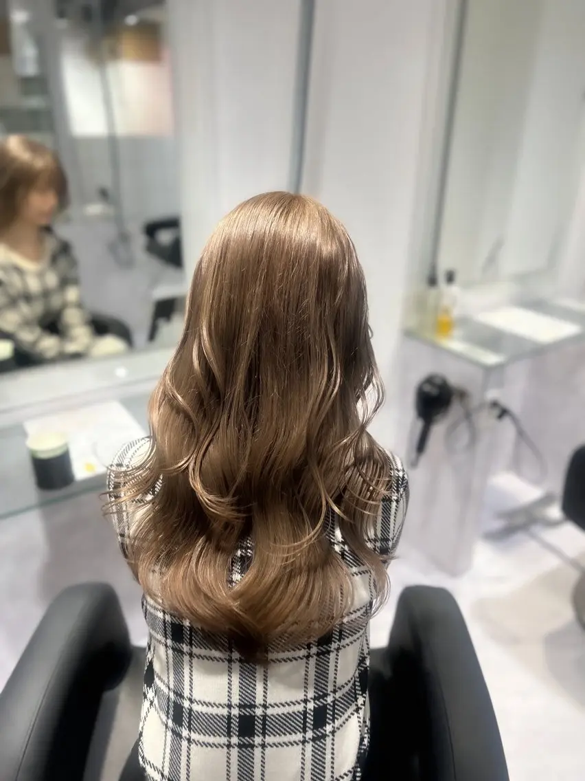 ロング カラー ヘアカラー トリートメント 表参道/透明感カラー /暗髪/ジュキヤのヘアスタイル