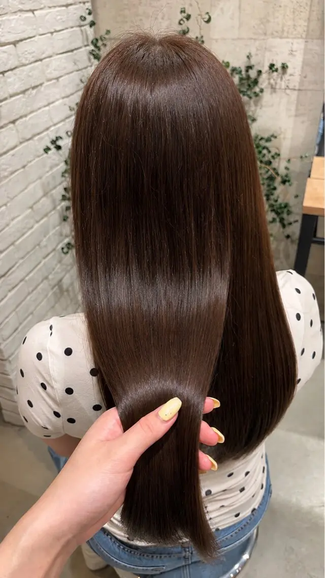 ロング カラー ベージュカラー ブラウンカラー ヘアカラー The C 海老名 まこ🎀のヘアスタイル