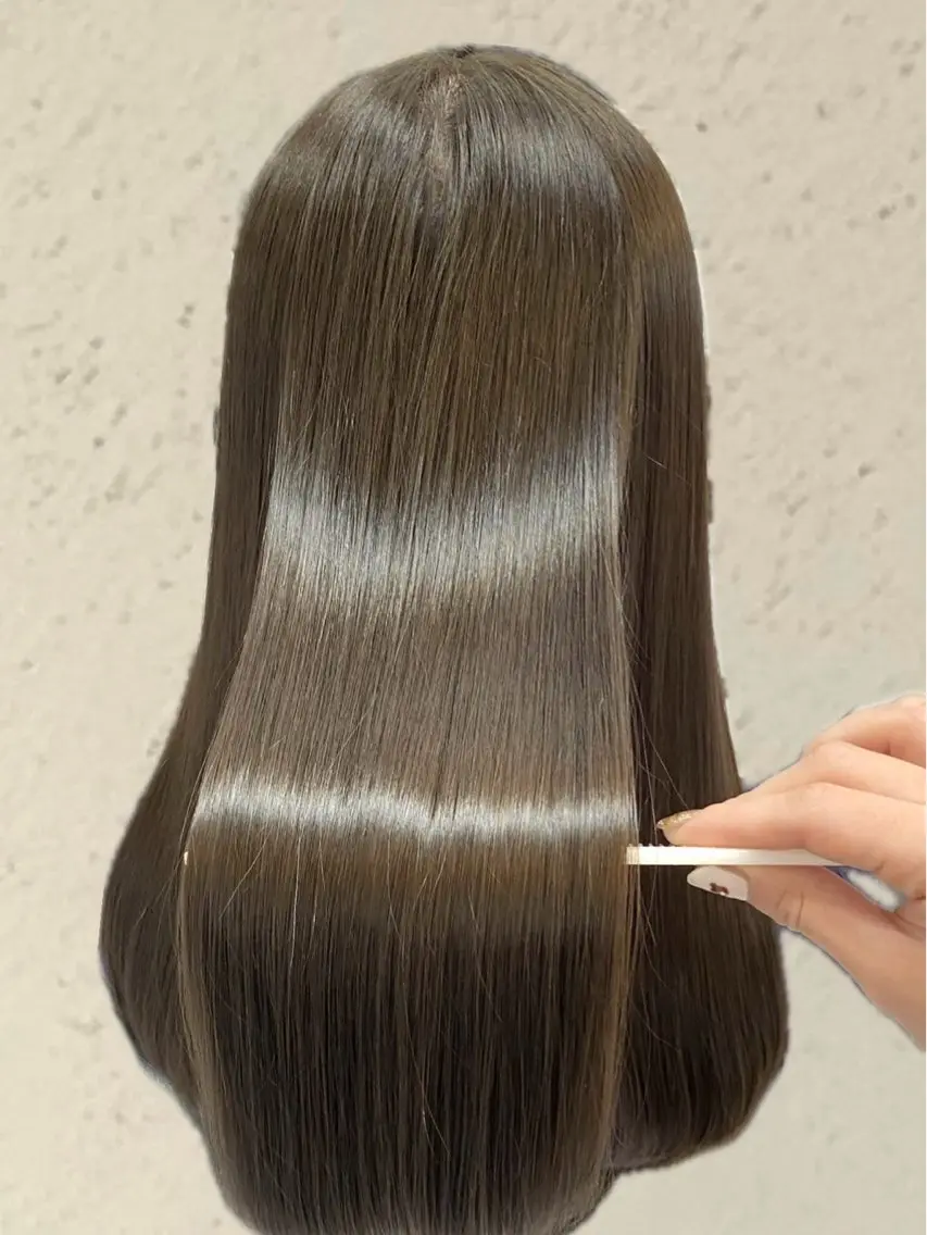 ロング パーマ カット 縮毛矯正 トリートメント ACCOLE/ qualite/レナのヘアスタイル