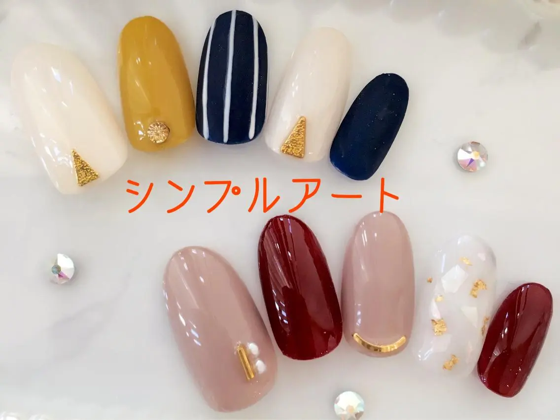 ネイル アートネイル シンプルネイル HALU ハルのネイルデザイン