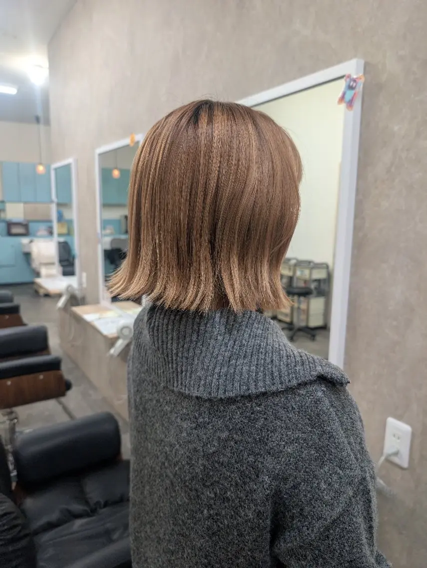 切りっぱなしボブ👩トリートメント付き✨️の写真