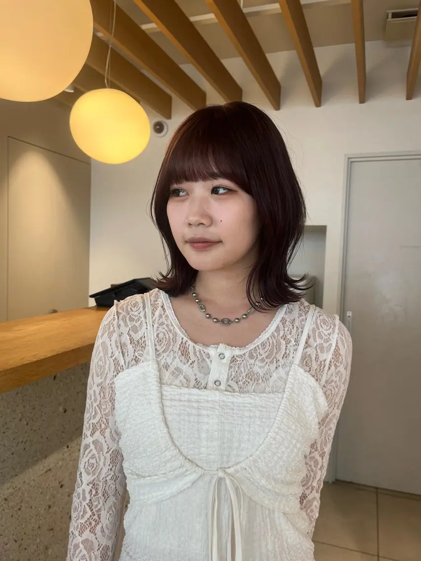 カラー ヘアカラー 横井 優奈のヘアスタイル