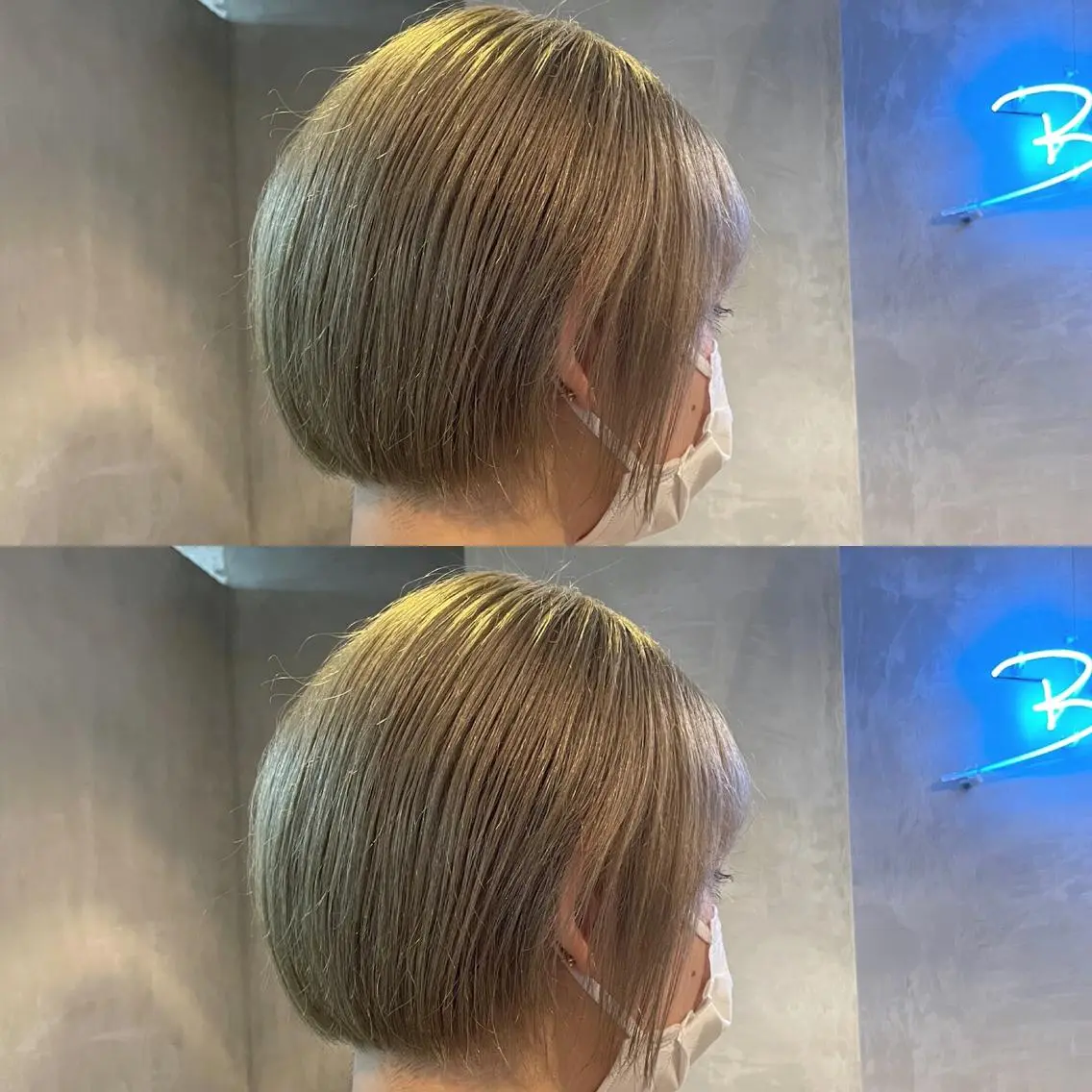 ショート カラー ベージュカラー ホワイトベージュ ギャルの革命児 秀斗のヘアスタイル