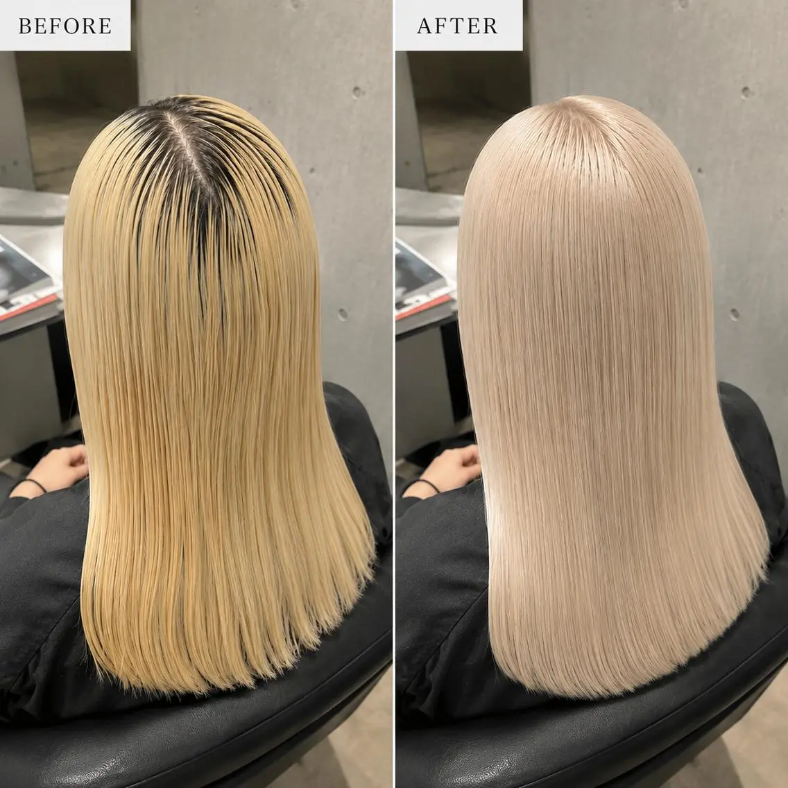 セミロング ヘアカラー EMIITH Akariのヘアスタイル