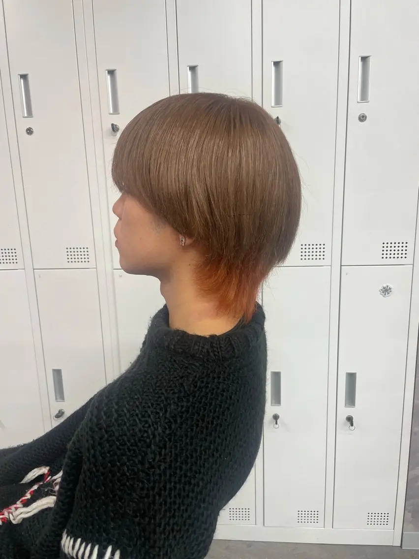 ショート カラー メンズ MOMO艶髪 🩵モテカラーのヘアスタイル