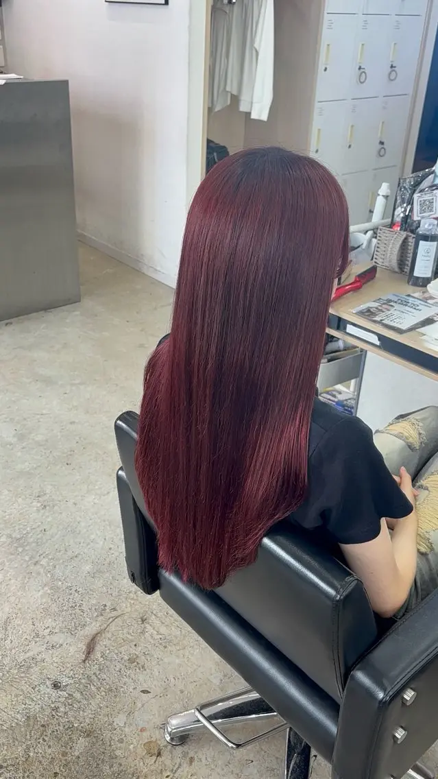 ロング カラー カット ヘアカラー トリートメント 🪽髪質改善縮毛矯正 🤍MIU🤍のヘアスタイル