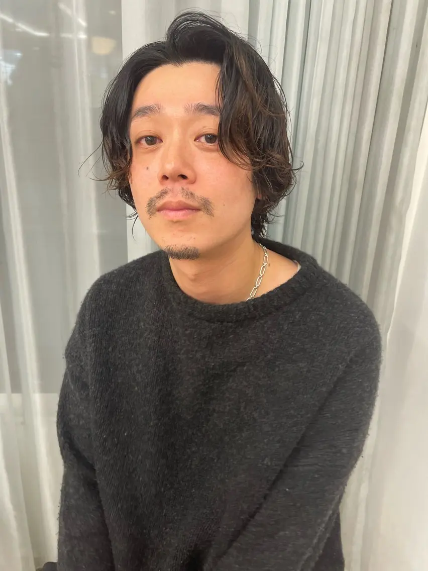 ショート パーマ メンズ カット パーマ トリートメント 💓パーマ，💗 レイヤーカットのヘアスタイル