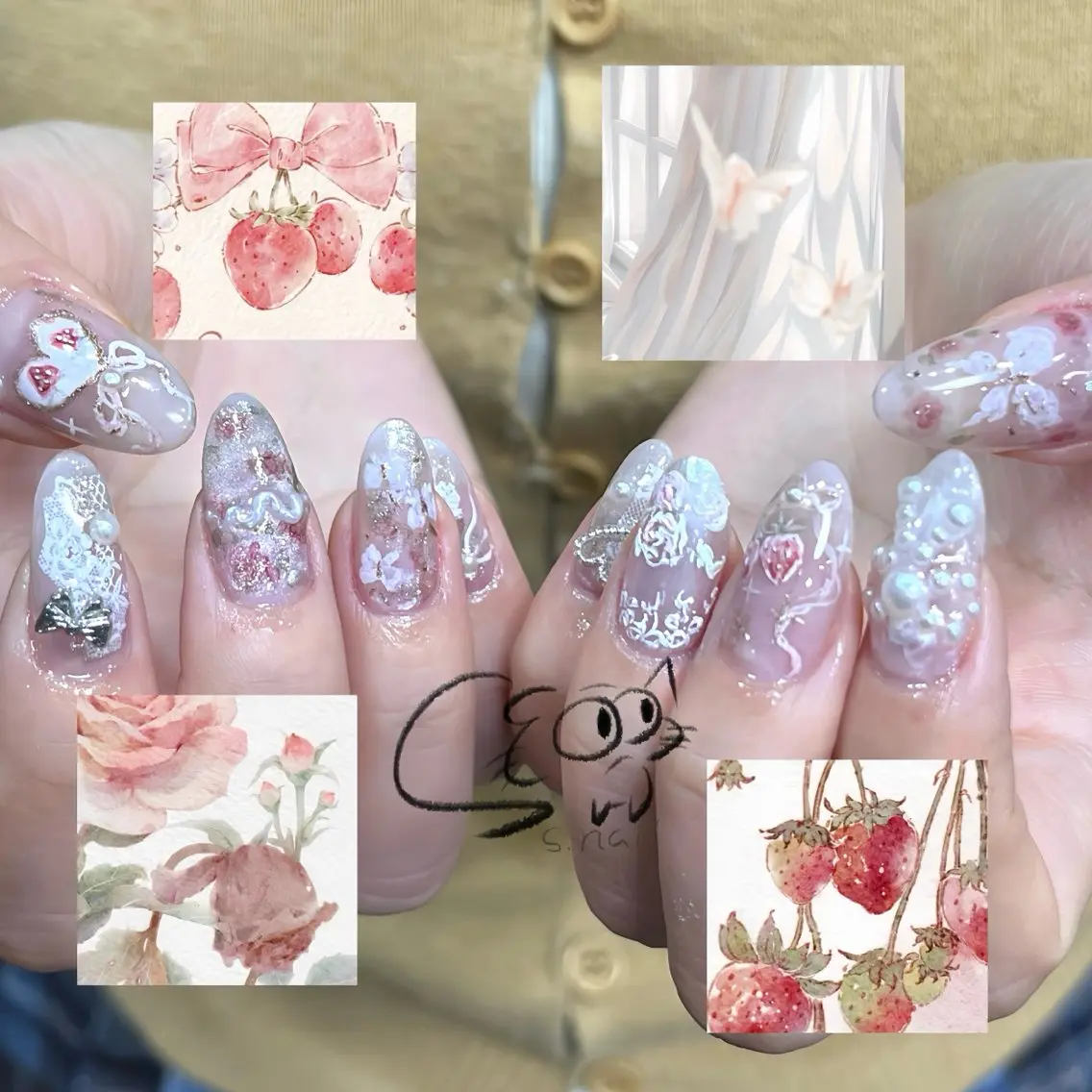 ネイル アートネイル チークネイル フレンチネイル グラデーション マグネットネイル S.nail _のネイルデザイン