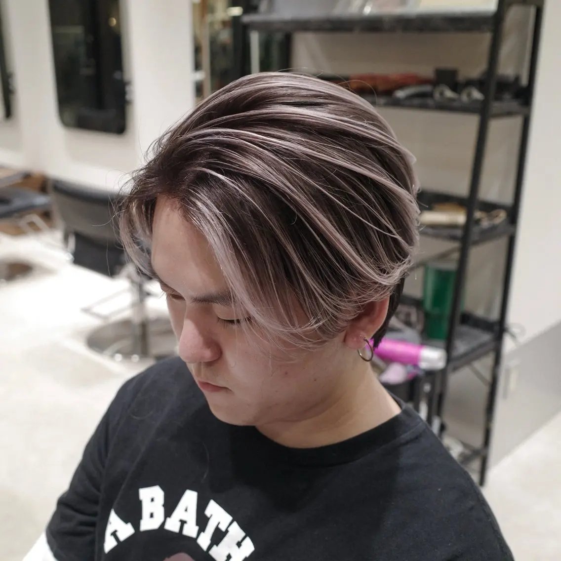 カラー メンズ ヘアカラー アクティブショート/ メンズブリーチカラーのヘアスタイル
