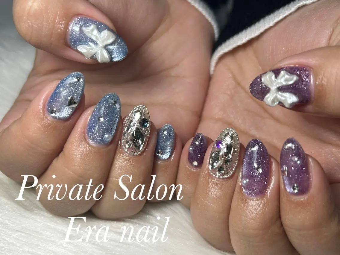 ネイル マグネットネイル ハンドネイル Era nailのネイルデザイン
