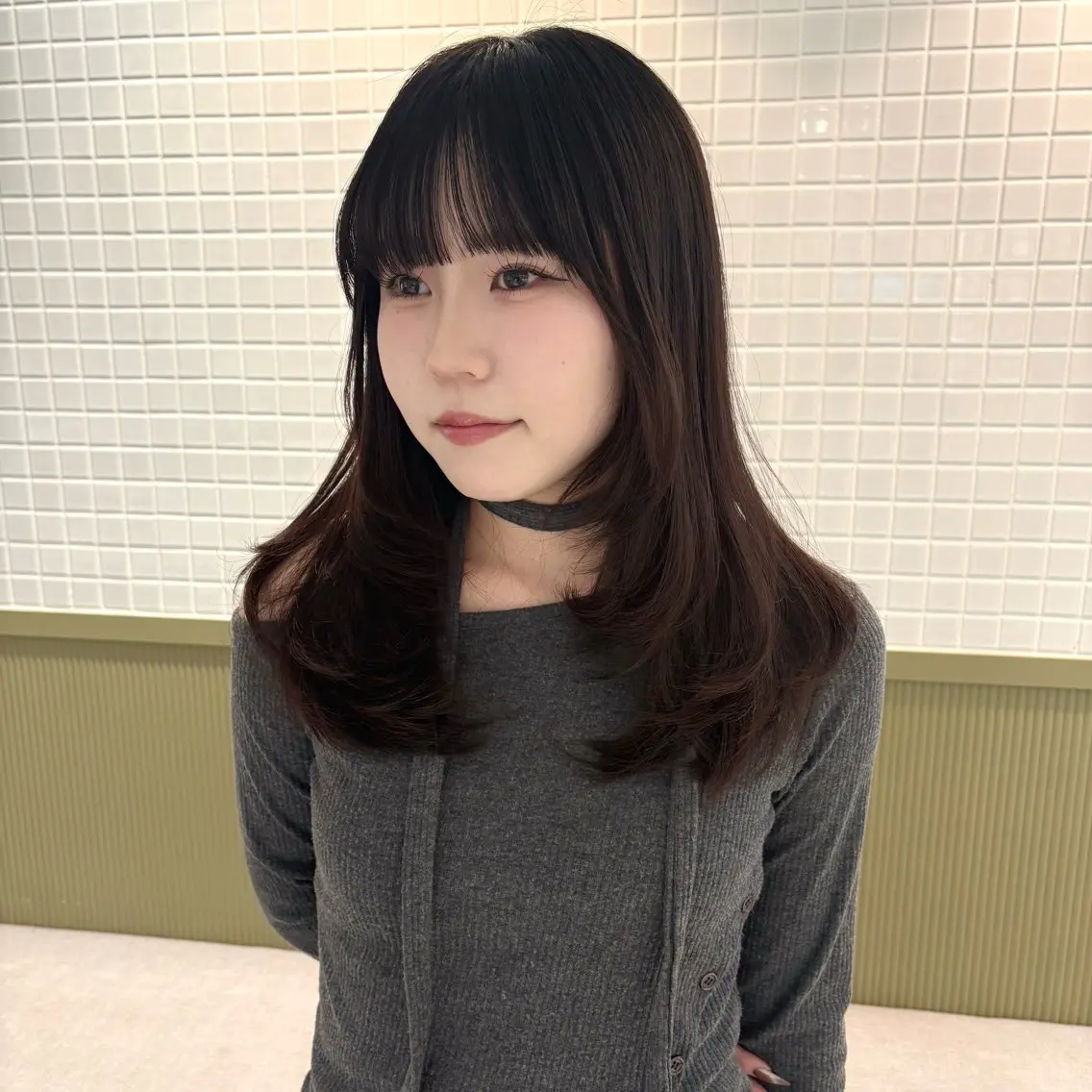 セミロング レイヤーカット カット ☕️NOA / レイヤーカット🍮のヘアスタイル