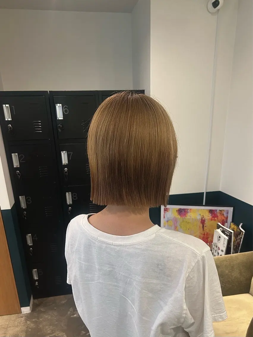 ミディアム ボブ 大川 麻尋のヘアスタイル