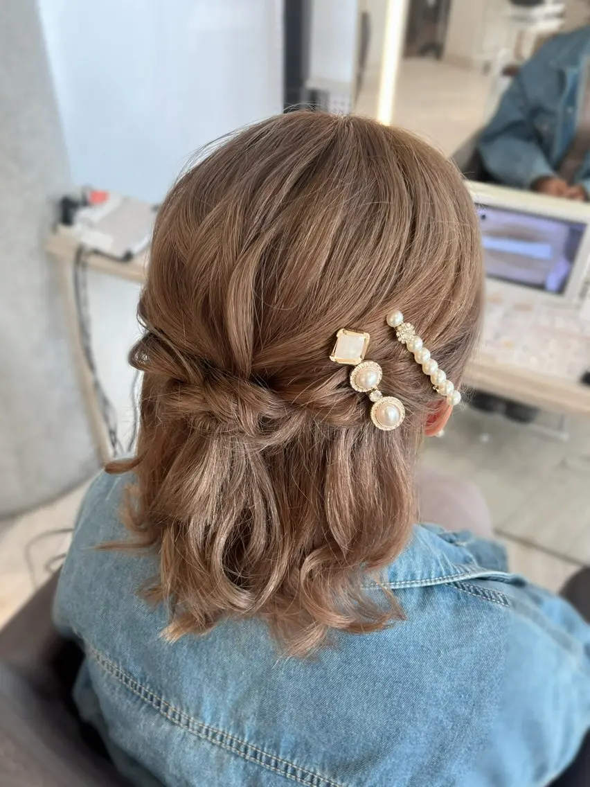 ショート ヘアアレンジ ヘアセット 推し活ヘアメ🪄 honokaのヘアスタイル