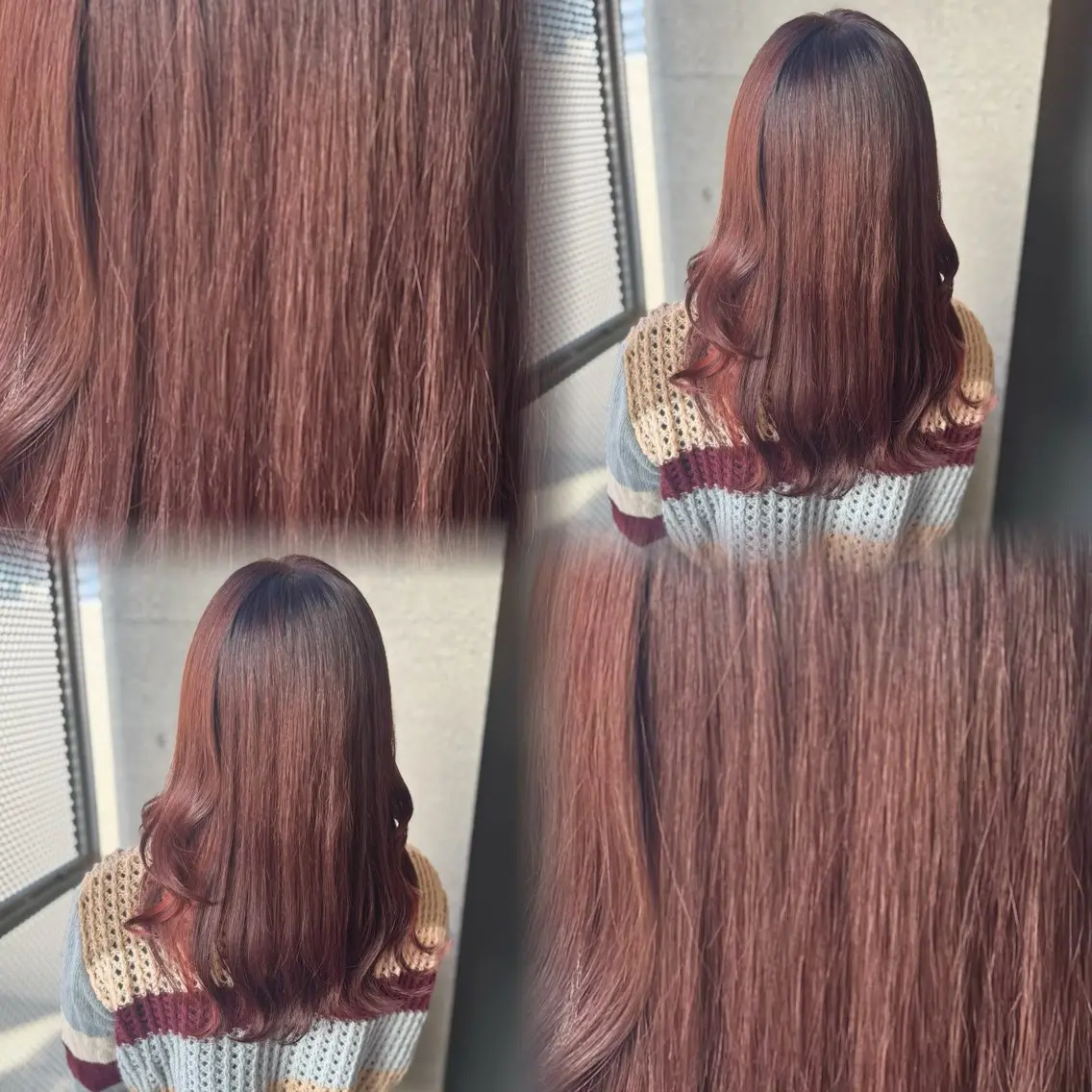 セミロング カラー ヘアカラー トリートメント 髙橋 李里亜のヘアスタイル