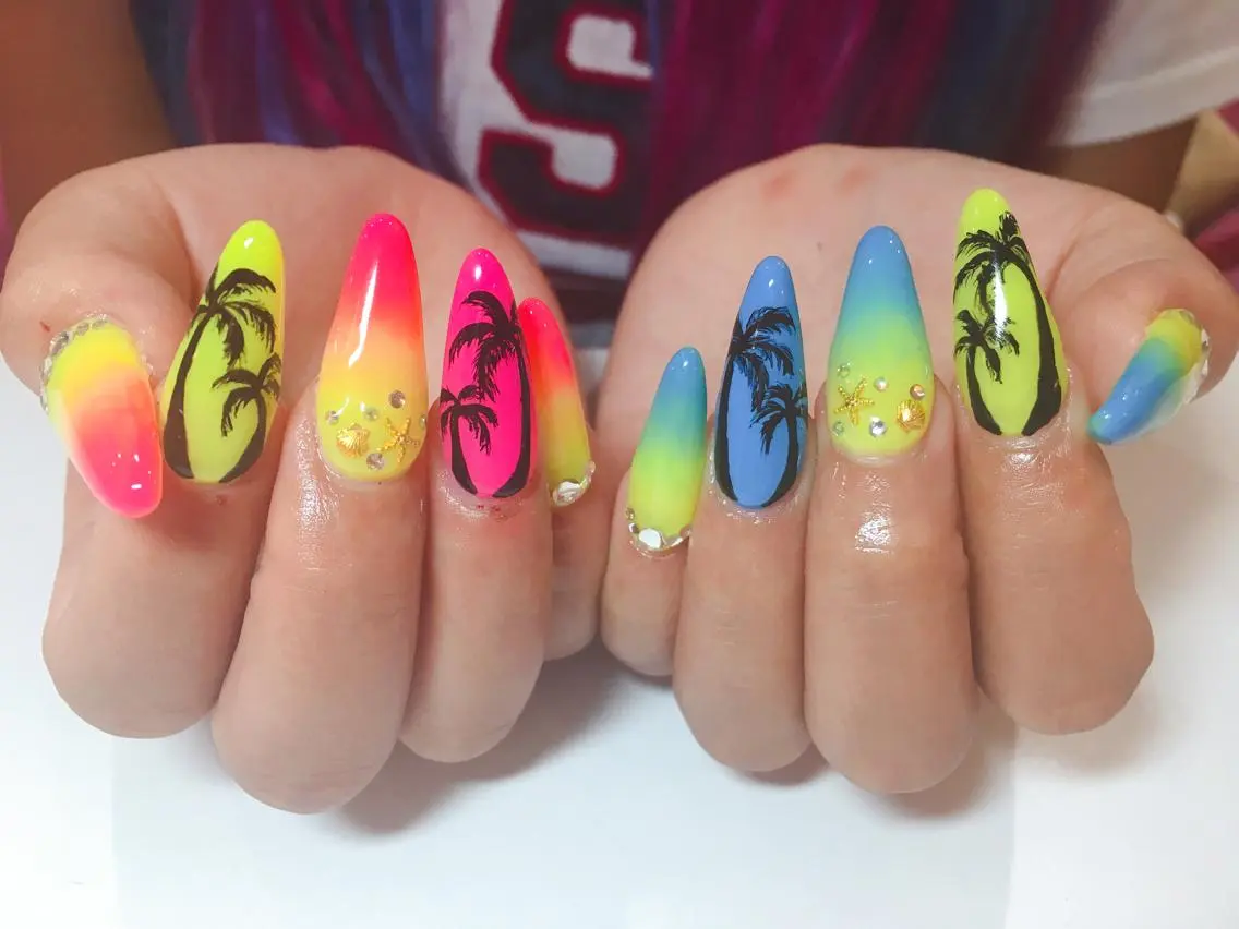 ネイル スカルプネイル nail salon Pink Aliceのネイルデザイン