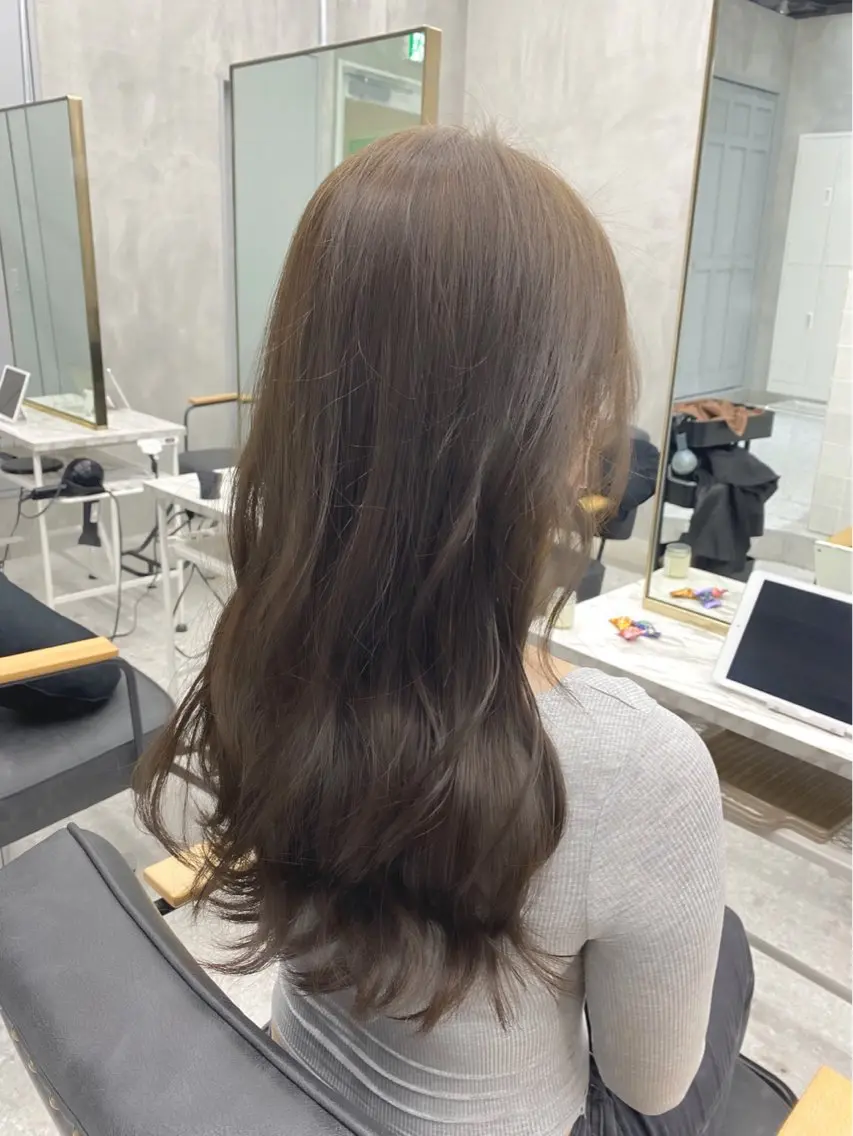 ロング カラー カット 縮毛矯正 🌈艶髪人気№１🌈 newi池袋店⭐江口のヘアスタイル