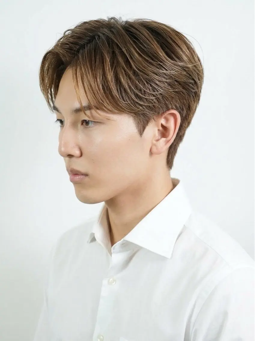 ミディアム メンズ 上條 遥也のヘアスタイル