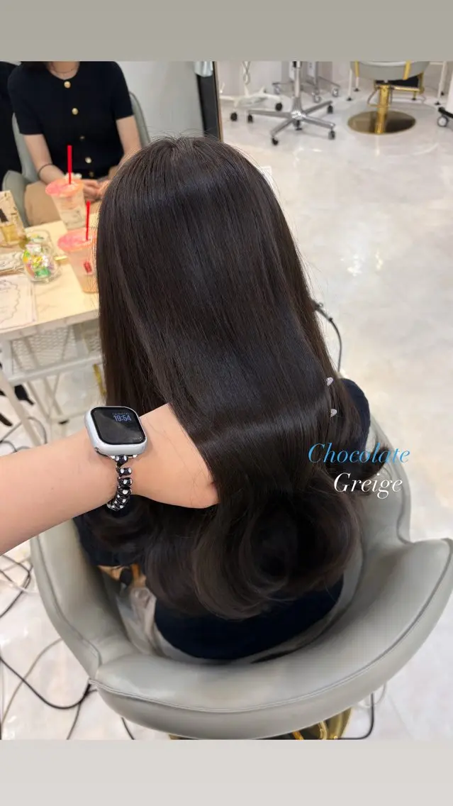 ロング カラー ブルーカラー オレンジ 芹  奈 ㅤ⠀ㅤ⠀のヘアスタイル