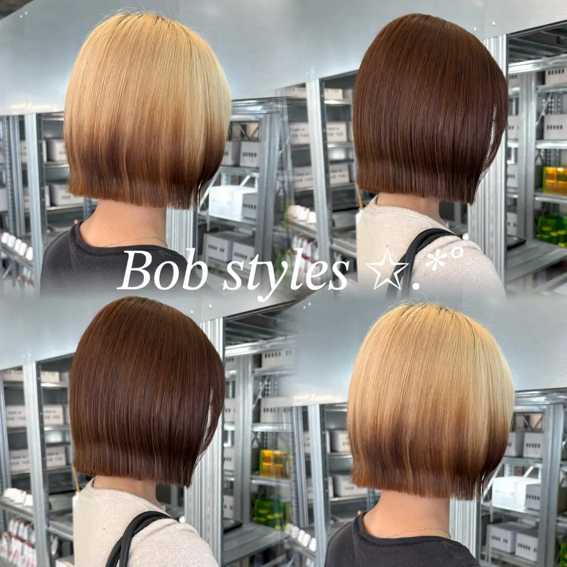 ショート カラー カット ヘアカラー トリートメント 🩵 縮毛矯正/ボブ 🩵佐藤 さくらのヘアスタイル