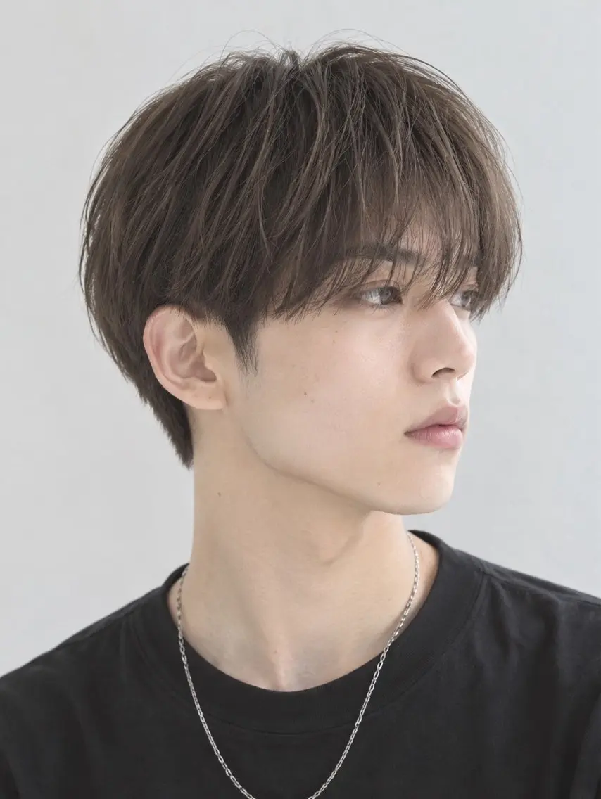 メンズ カット naco透明感カラー レイヤーカット🩰のヘアスタイル