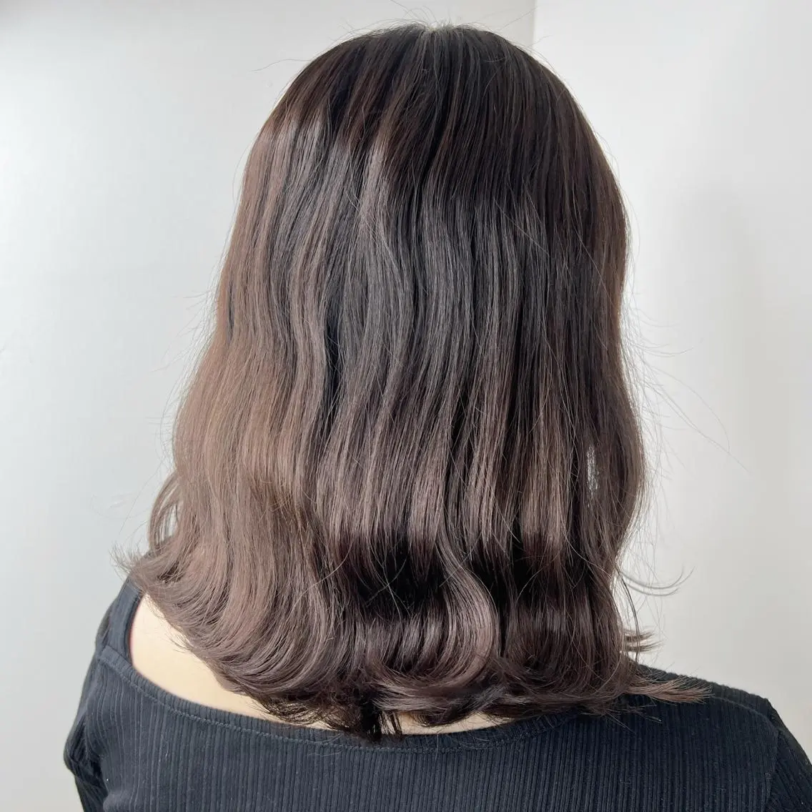 ミディアム カラー バイオレットカラー 松平 拓巳のヘアスタイル
