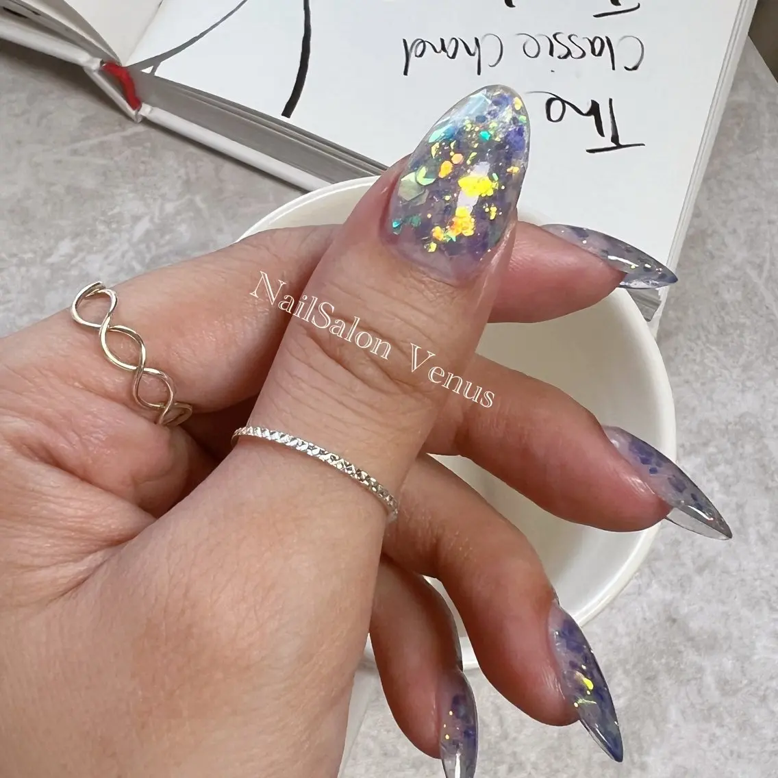 ネイル ホログラムネイル スカルプネイル and Lilyのネイルデザイン