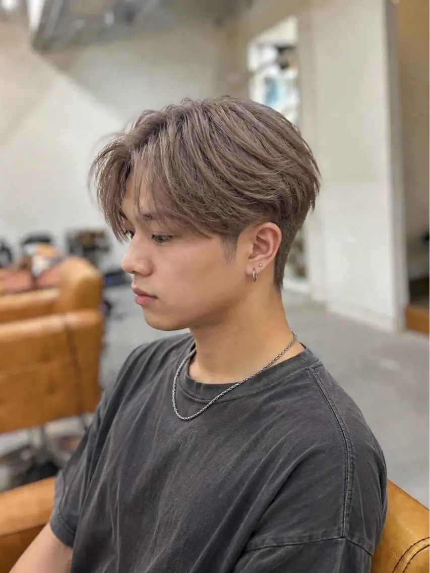 ミディアム カラー メンズ カット メンズ特化 /ASEIのヘアスタイル