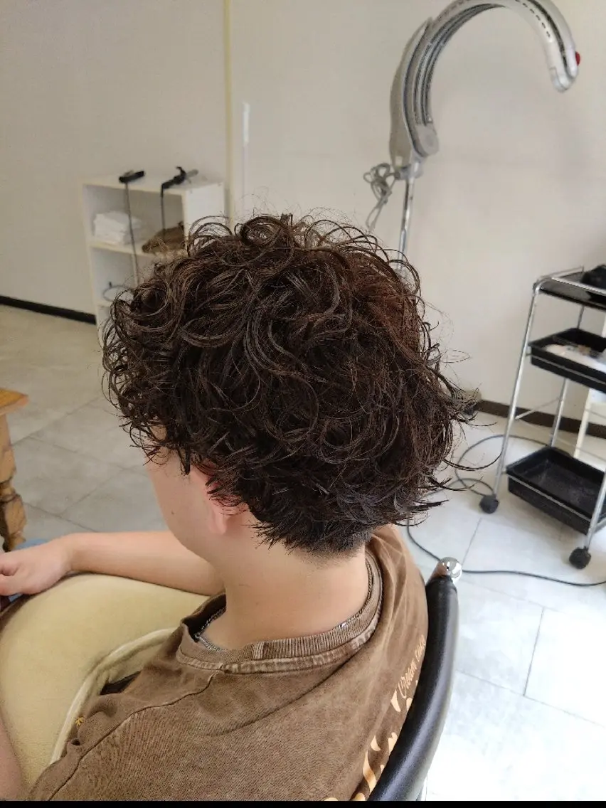 ショート メンズ パーマ カラー カット ヘアカラー パーマ トリートメント 袋町【シナリオ】 Scenarioのヘアスタイル
