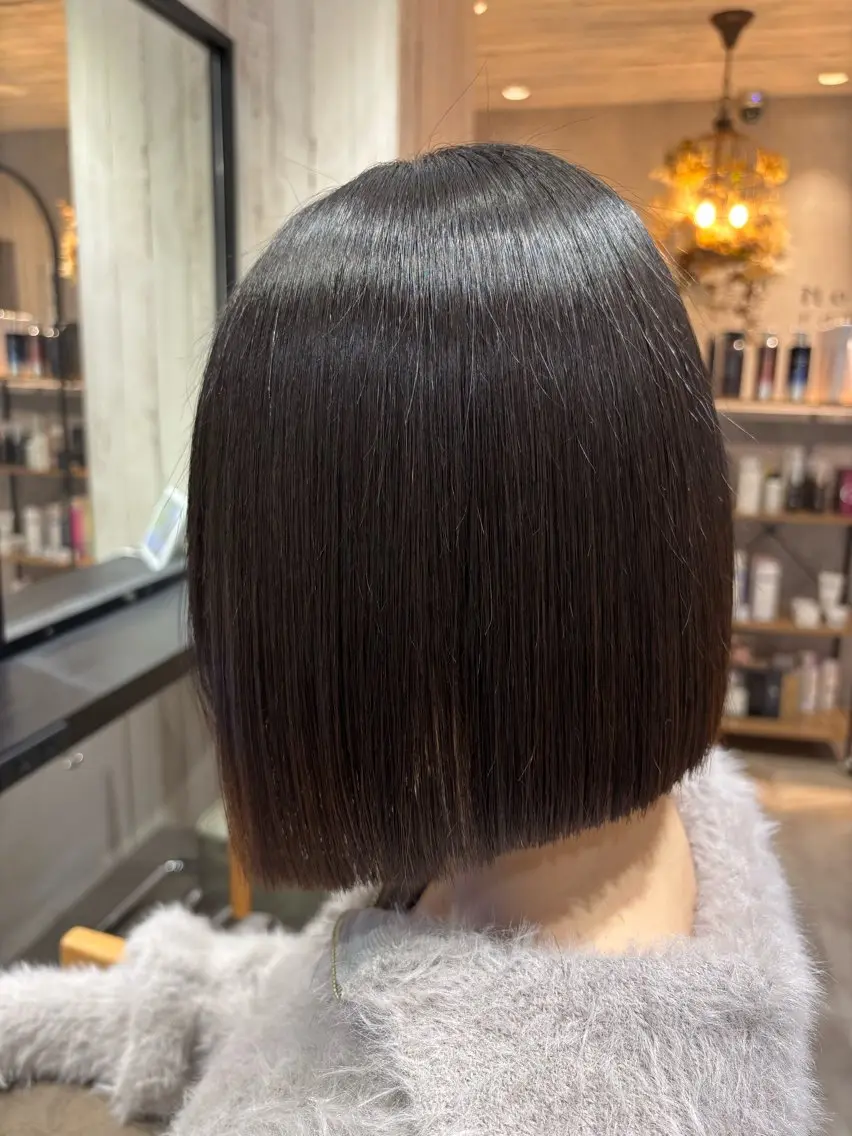 ショート ボブ 髪質改善 縮毛矯正 ✨似合わせボブ✨ 縮毛矯正のヘアスタイル