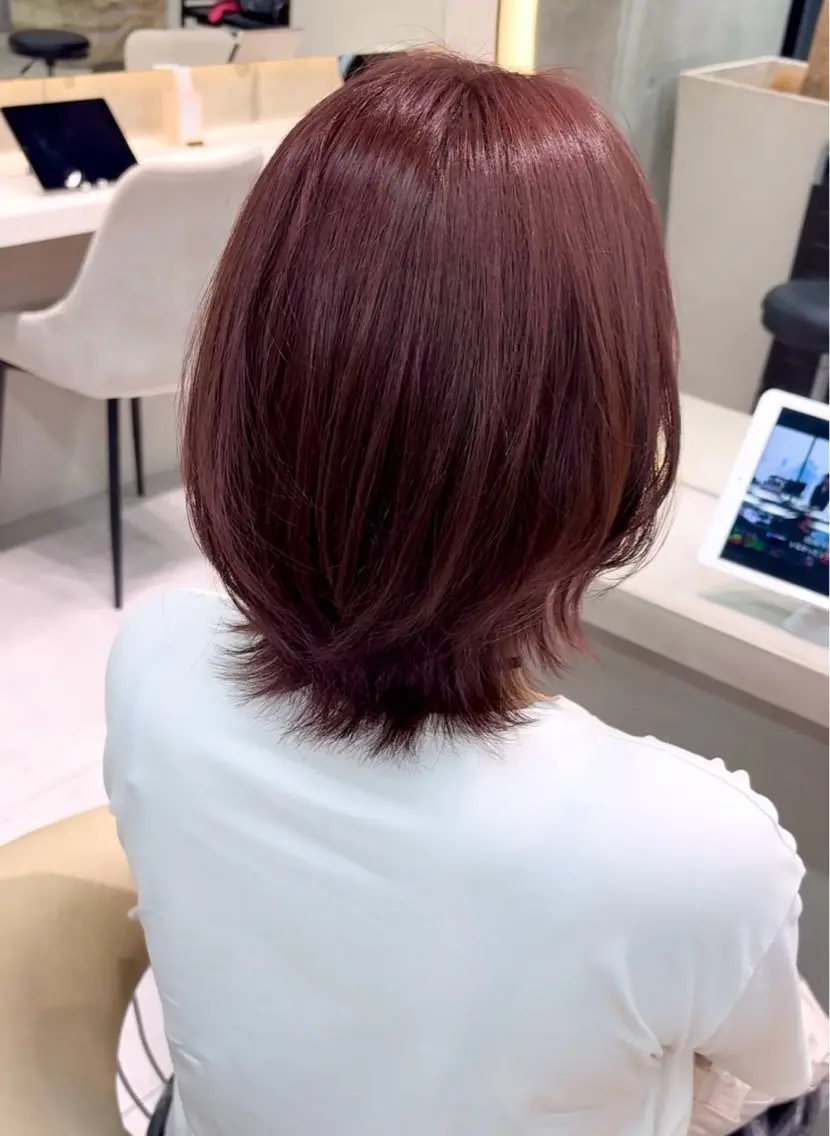 ショート カラー toco.⋆𝜗𝜚 / レイヤーボブ໒꒱のヘアスタイル