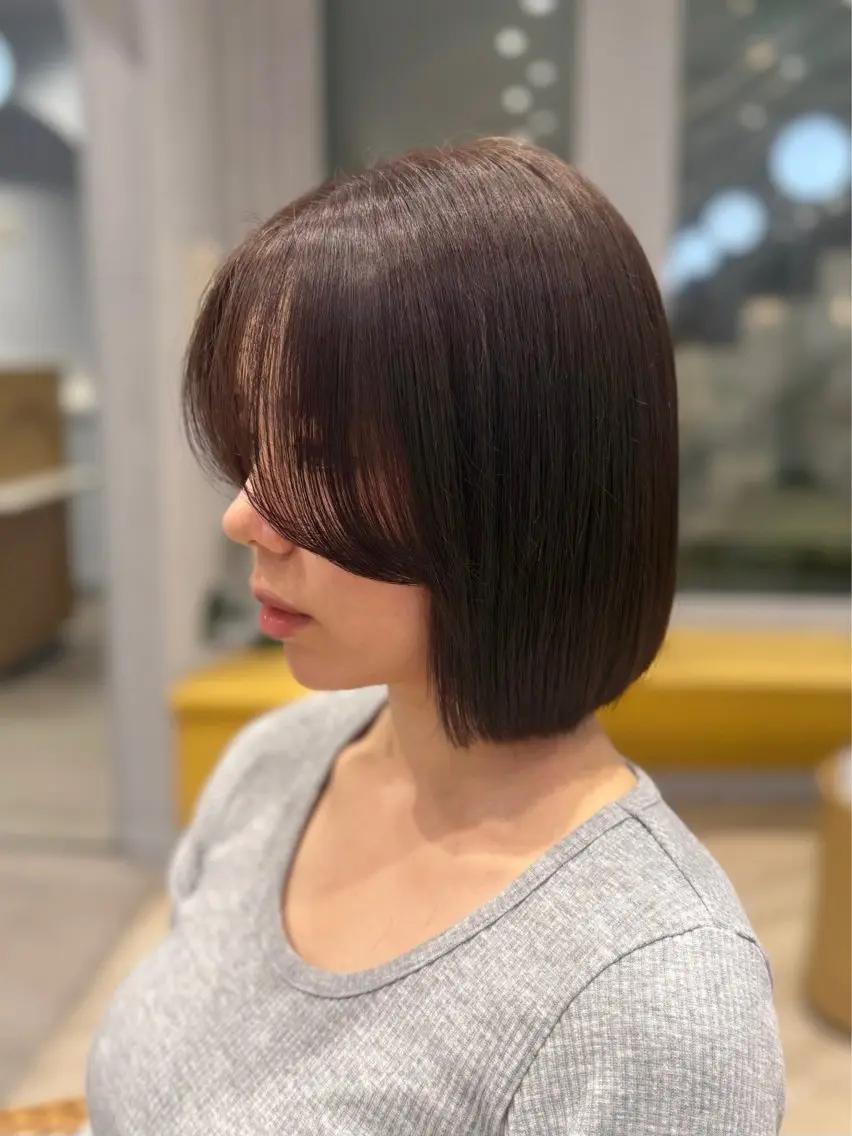 ショート ボブ 似合わせカット 大久保 凜香のヘアスタイル