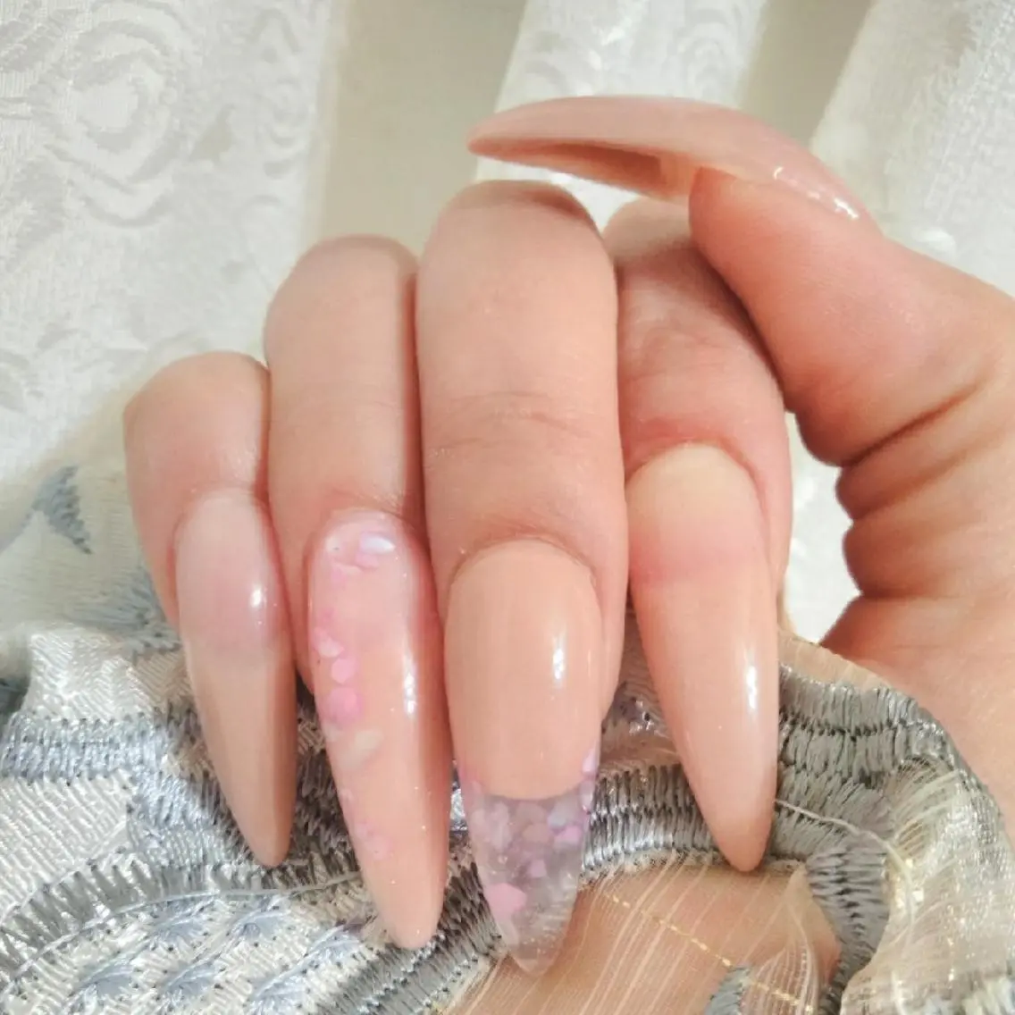 ネイル アートネイル スカルプネイル シンプルネイル エステとネイル ローズコンフォートのネイルデザイン