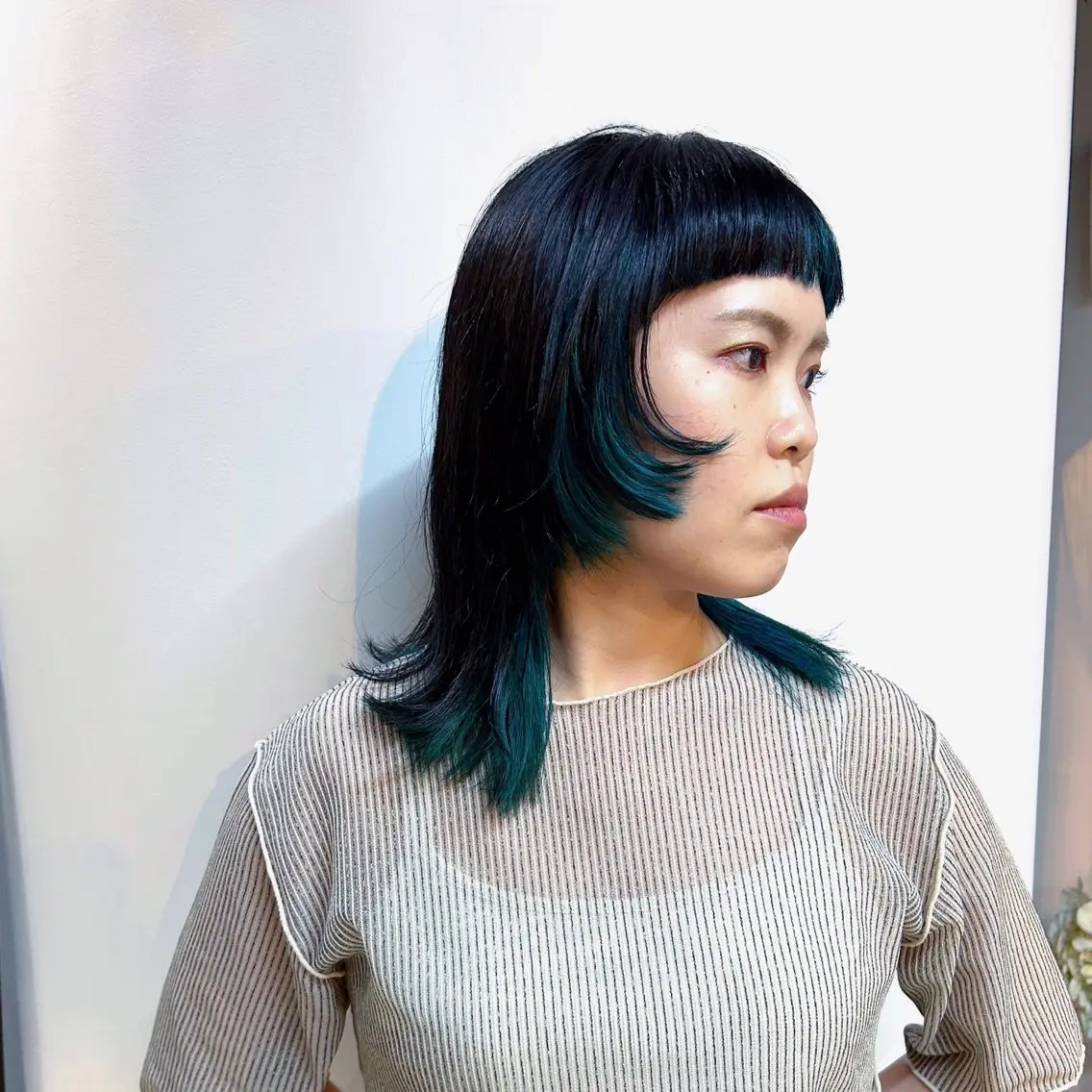 カラー ⚪️ニュアンスカラー ⚪️ハイトーン マユのヘアスタイル