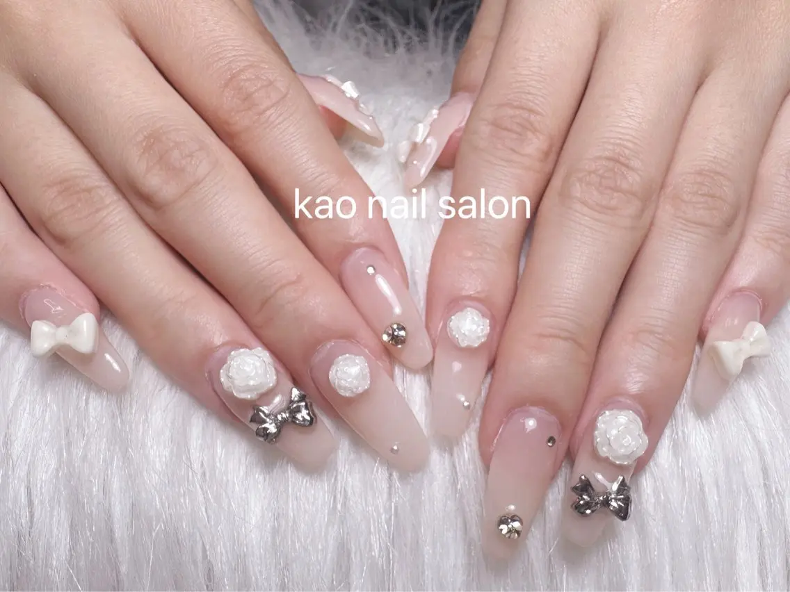 ネイル ハンドネイル kao nail マグネット/長さだしのネイルデザイン