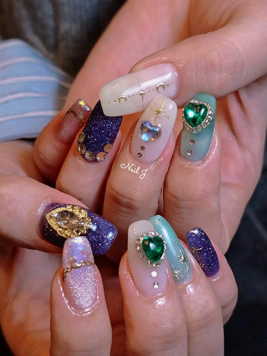 ネイル 韓国ネイル 冬ネイル ハンドネイル Nail Jのネイルデザイン