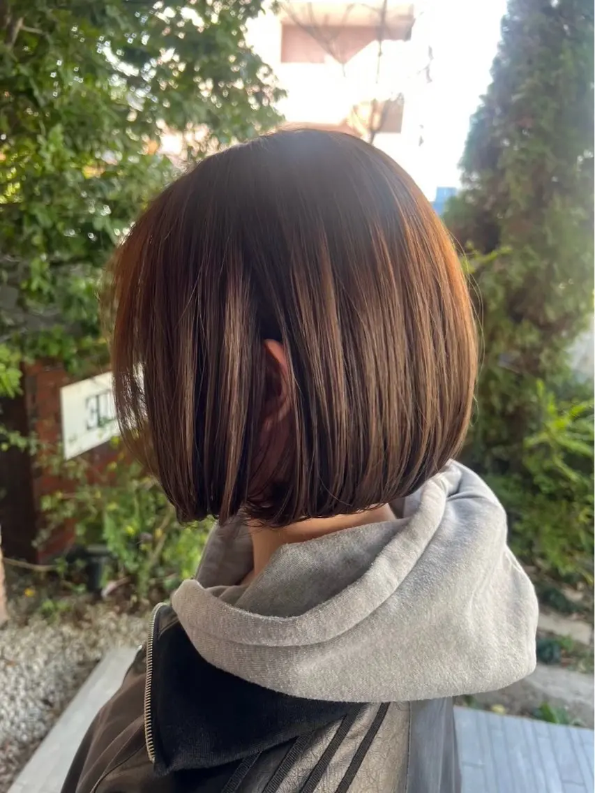 ショート カラー ヘアカラー 🫧ナチュラル矯正 /カラー🫧あやりのヘアスタイル