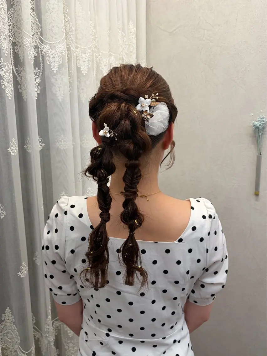 ヘアアレンジ ヘアセット 髪質改善×韓国風/小 顔レイヤー/早瀬櫻子のヘアスタイル
